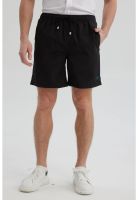 Short de Baño Hombre Liso Negro- ll