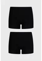 Calzón Mujer Bipack Short Tipo Bóxer Negro