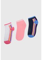 Calceta Deportiva Niña Tripack Azul