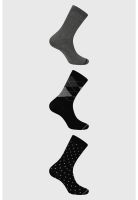 Calcetín Hombre Tripack Negro - X