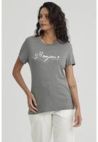 Polera Mujer Print Gris