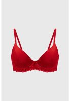 Sostén Mujer Aplicación Delantero Rojo