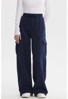 Pantalón Buzo Mujer Cargo Azul Oscuro