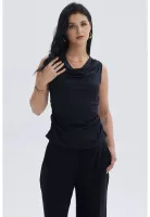 Polera Mujer Cuello Espalda Negro