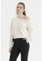 Sweater Mujer Slim Crudo