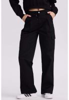 Pantalón Mujer Cargo Pinzas Negro