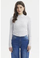 Polera Mujer Juvenil Blanco/Negro