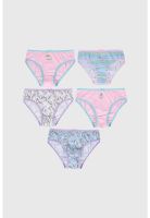 Calzón Niña Pack 5 Full Print Celeste - ll