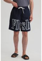 Bermuda Hombre Estampado Azul Marino