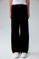 Pantalón Niña Parachute Con Bolsillo Negro