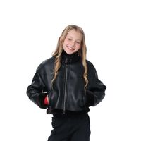 Chaqueta Niña Aviador Negro