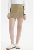 Short Mujer Falda Cruce Delantero Verde Olivo