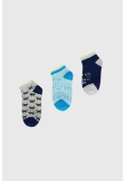 Calceta Deportiva Niño Tripack Azul - ll