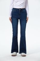 Jeans Mujer Vale Flare Azul Oscuro