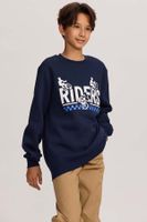 Polerón Niño Básico Print Azul Oscuro - ll