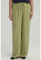 Pantalón Mujer Con Bolsillo Verde Claro