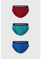 Bóxer Hombre Tripack Liso Burdeo - lV