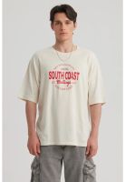 Polera Hombre Texto Frontal Beige