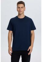 Polera Hombre Regular Fit Básica Azul