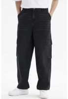 Jeans Hombre Baggy Cargo Negro- ll