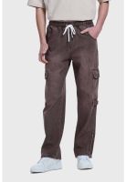 Jeans Hombre Cargo Recto Café