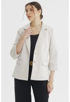 Blazer Mujer Liso Puño Print Arena