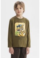 Polera Niño Toddler Print Verde Militar - ll