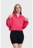 Polerón Mujer Crop Hoodie Fucsia