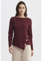 Sweater Mujer Ajustado Burdeo