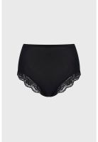 Calzón Mujer Tiro Alto Detalle Encaje Negro- lll