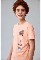 Polera Niño Print Coral