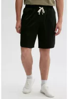 Bermuda Hombre Lisa Pretina Negro