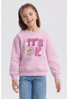 Polerón Niña Básico Print Rosado - ll