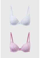 Sostén Mujer Bipack Copa Soft Estampado Rosa