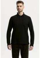 Polera Hombre Pique Básica Negro - V