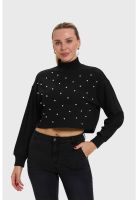 Sweater Mujer Crop Marengo
