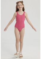 Traje De Baño Niña Argolla Fucsia