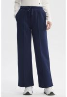 Pantalón Buzo Mujer Wide Leg Azul