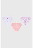 Calzón Niña Tripack Full Rapport Rosado