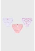 Calzón Niña Tripack Full Rapport Rosado