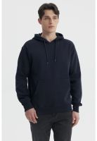 Polerón Hombre Cerrado Canguro Azul Marino