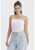 Polera Mujer Pabilo Textura Blanco