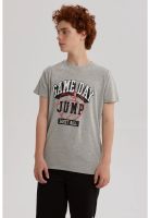 Polera Niño Básica Estampada Gris Melange - lll