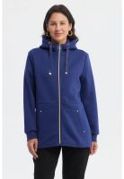 Polerón Mujer Capucha Azul Oscuro