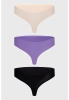 Calzón Mujer Colaless Tripack Liso Crudo