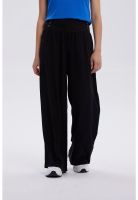 Pantalón Mujer Palazzo Aplicación Botones Negro
