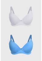 Sostén Mujer Bipack Básico Liso Azul
