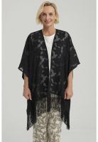 Blusa Mujer Tapado Con Flecos Negro