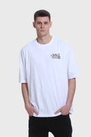 Polera Hombre Doble Print Beige V