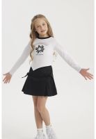 Polera Niña Teen Print Blanco